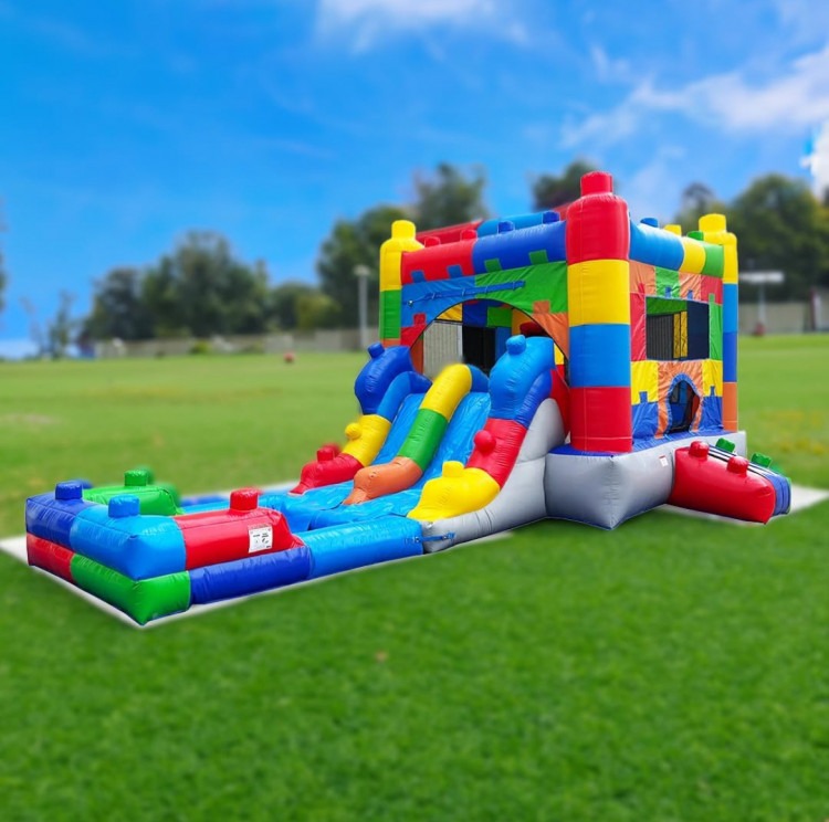 Lego Bounce/Dual Lane Water Slide