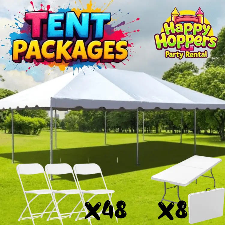 20x30 Tent Package (includes 48 chairs and  8 tables)