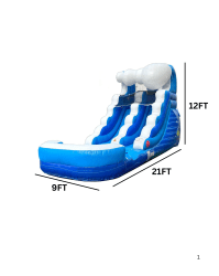 Blue Wave Water Slide